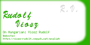rudolf viosz business card